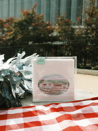 Arkansas Razorbacks Football Stadium Cocktail Napkins
