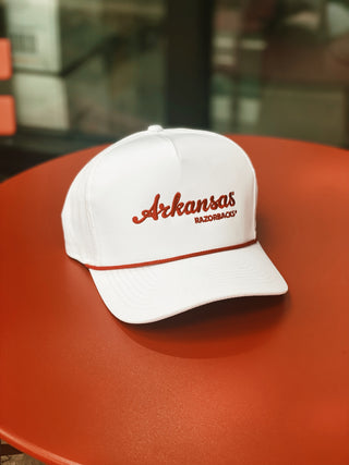 Arkansas Razorbacks Hat - White