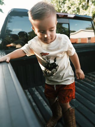 Arkansas Cowboy Kid's T-Shirt- Cream