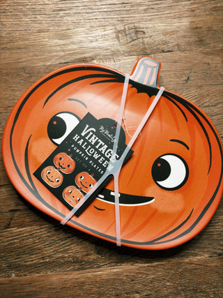 Vintage Pumpkin Bamboo Plates
