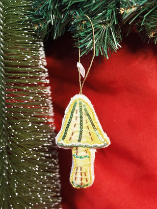 Beaded Mushroom Ornament