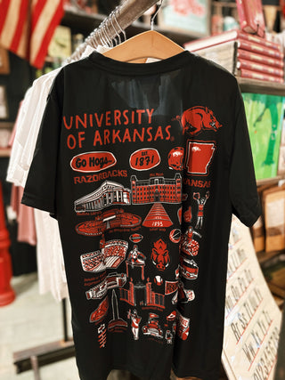 Arkansas Razorbacks Impressions Boys T-Shirt- Black
