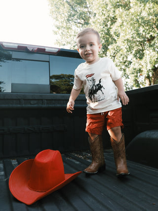 Arkansas Cowboy Kid's T-Shirt- Cream