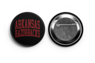 Arkansas Razorbacks Logo Button