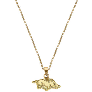 Arkansas Razorback Charm Necklace