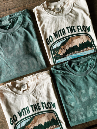 Go With The Flow Buffalo River T-Shirt - Ivory