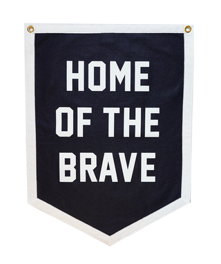 Oxford Pennant - Home of the Brave Camp Flag