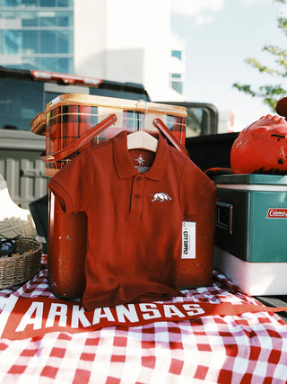 Arkansas Kids Polo Shirt - Red