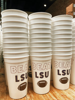 Beat LSU Stadium Cups