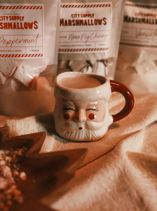 Santa Mug With Rosy Cheeks