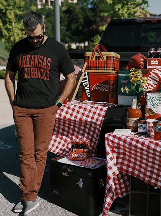 Arkansas Razorbacks Logo T-Shirt- Black