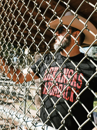 Arkansas Razorbacks Logo T-Shirt- Black