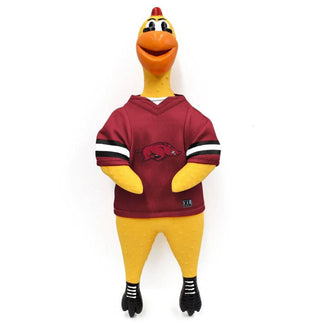 Arkansas Razorbacks Rubber Chicken Pet Toy