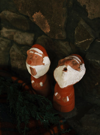 Caroling Clay Santa - Oval (PICKUP ONLY)