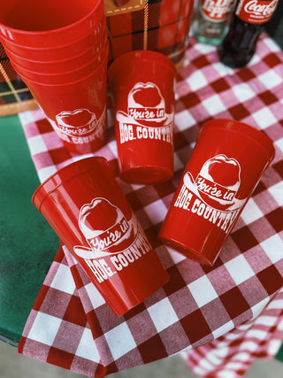 Hog Country Red Stadium Cups