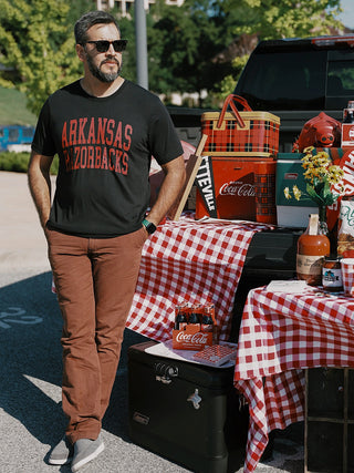 Arkansas Razorbacks Logo T-Shirt- Black