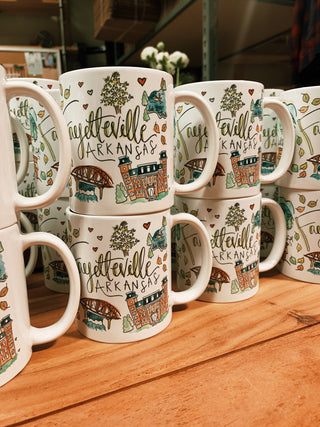 Fayetteville Watercolor Mug