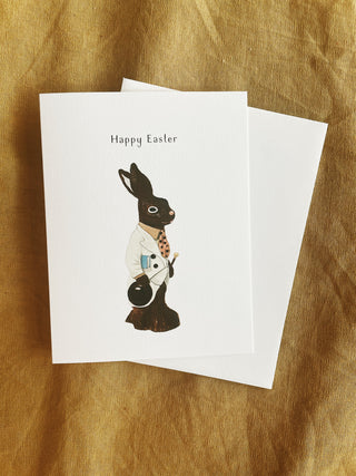 Chocolate Rabbit Easter Card