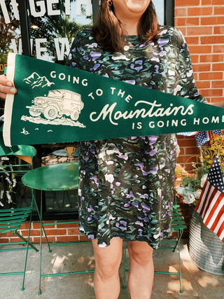 Oxford Pennant: Going to the Mountains is Going Home Pennant