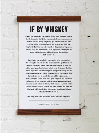 Old Try: If By Whiskey Print - 13x20