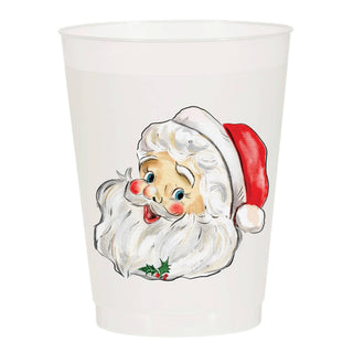 Santa Christmas Frosted Cups