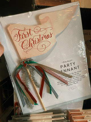 First Christmas Party Pennant