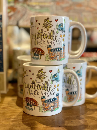 Fayetteville Watercolor Mug