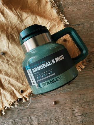 Stanley: Tough To Tip Admiral's Mug - Hammertone Green