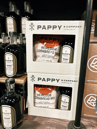 Pappy & Co: Pappy Van Winkle Barrel-Aged Maple Syrup & Cornmeal Bundle