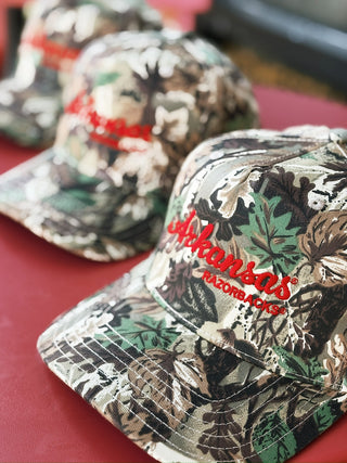 Arkansas Razorbacks Hat- Camo/Red