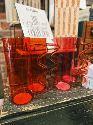 Squiggle Pitcher- Red