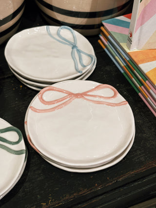 Stoneware Dish with Bow