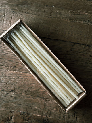 Ivory Taper Candles- Set of 36