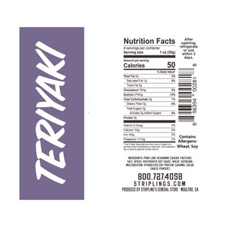 Stripling's Pork Jerky - Sweet Teriyaki