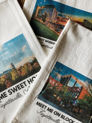 Home Sweet Home Old Main Tea Towel