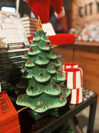 14" Nostalgic Tree - Green