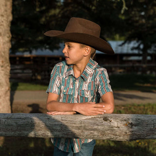 Burlebo: Youth Performance Western Shirt- The Abbott