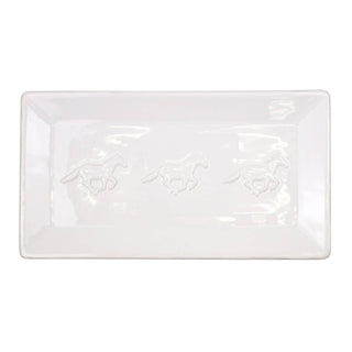 Horse Embossed Rectangle Platter