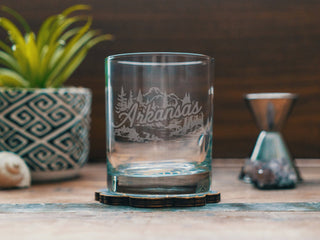 Arkansas State Old Fashion Glass