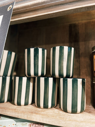 Striped Ceramic Cups