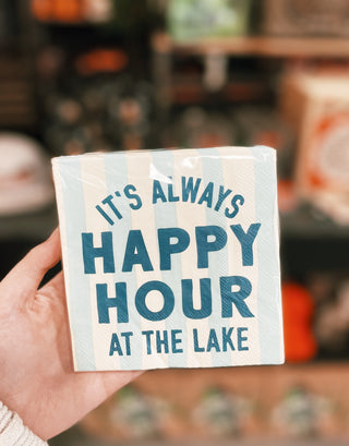Happy Hour At The Lake Napkins