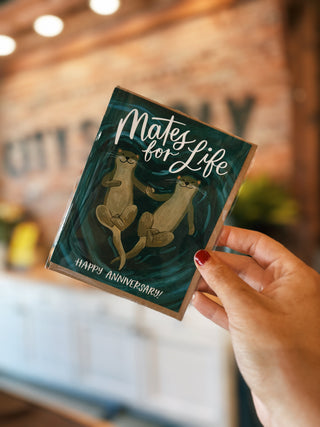 Otters Anniversary Love Greeting Card