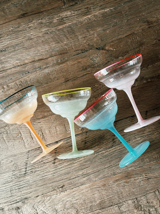 Ombre Margarita Glass- Orange