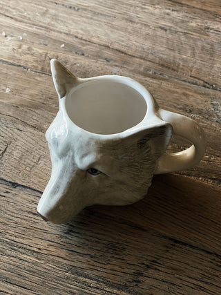 Stoneware Animal Head Shaped Mug