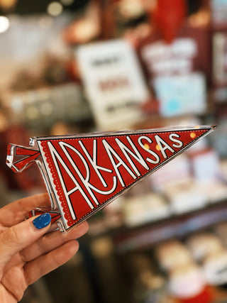 Arkansas Pennant Flag Acrylic Shelfie