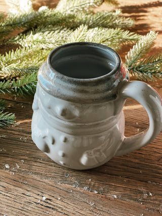 Stoneware Snowman Shaped Mug