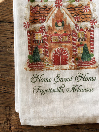 Home Sweet Home Gingerbread Dishtowel