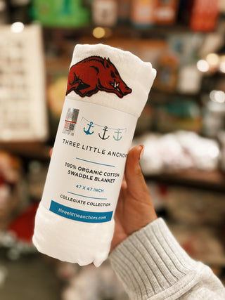 University of Arkansas Muslin Swaddle Blanket