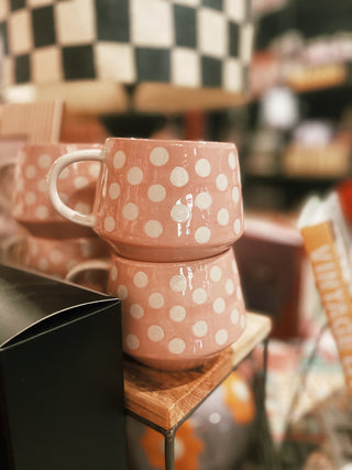 Pastel Polka Dot Mugs