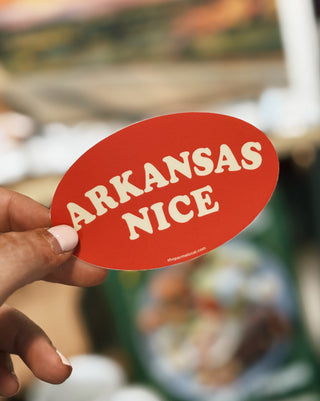 Arkansas Nice- Red Sticker